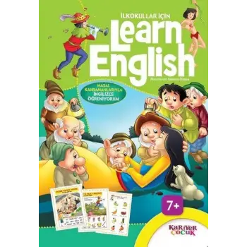 İlkokullar İçin Learn English - Yeşil