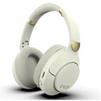 Inca IBK-503B Beyaz 5.3 Bluetooth Wireless Kulaklık Micro Sd Kulaklık 400mah Type-c To USB