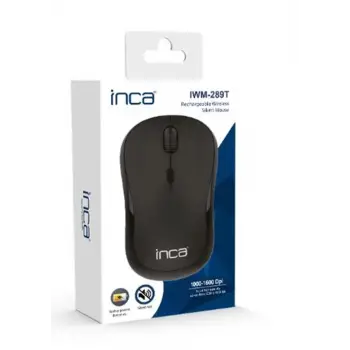 INCA IWM-289T Wireless +Şarjlı Sessiz Mouse Siyah