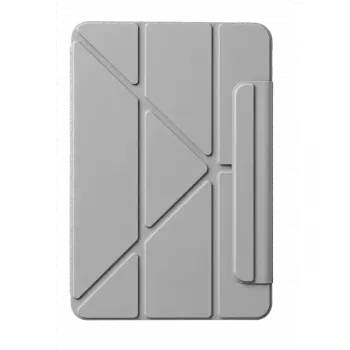 iPad 2025 10.9 10.Nesil (A16) Edz Manyetik Standlı Tablet Kılıfı - Gri