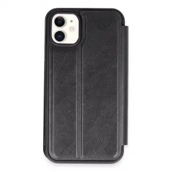 iPhone 11 Kılıf Flip Cover - Siyah