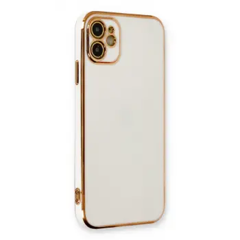 iPhone 11 Kılıf Volet Silikon - Beyaz