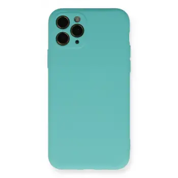 iPhone 11 Pro Kılıf Nano içi Kadife Silikon - Turkuaz