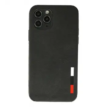 iPhone 11 Pro Max Kılıf Loop Deri Silikon - Siyah