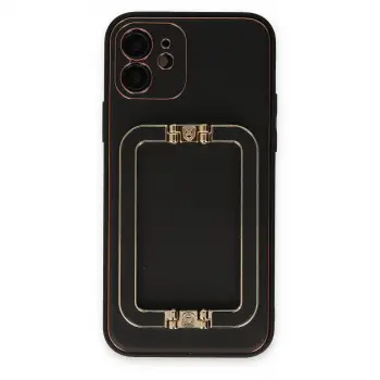 iPhone 12 Kılıf Coco Elit Kapak - Siyah