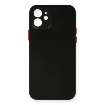 iPhone 12 Kılıf PP Ultra İnce Kapak - Siyah
