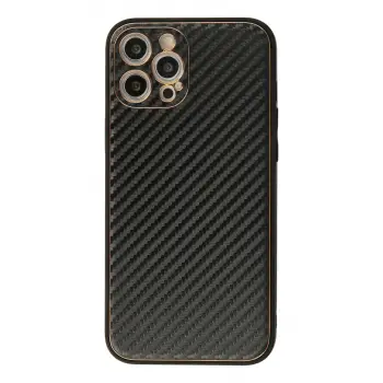 iPhone 12 Pro Kılıf Coco Karbon Silikon - Siyah