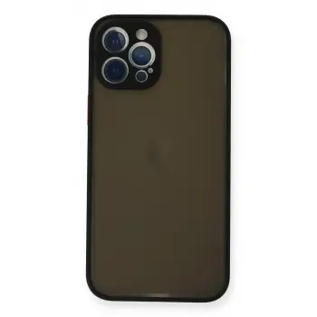 iPhone 12 Pro Kılıf Montreal Silikon Kapak - Siyah