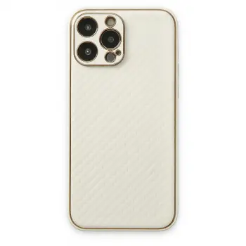 iPhone 13 Pro Kılıf Coco Karbon Silikon - Beyaz