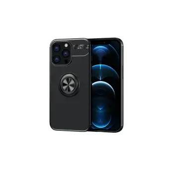 iPhone 13 Pro Max Kılıf Range Yüzüklü Silikon - Siyah