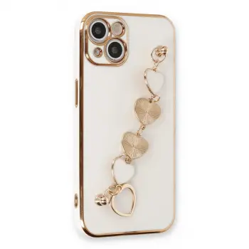 iPhone 14 Kılıf Esila Silikon - Beyaz