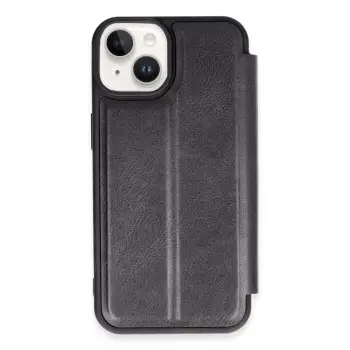 iPhone 14 Kılıf Flip Cover - Siyah