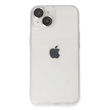 iPhone 14 Kılıf Luko Lens Silikon - Gümüş