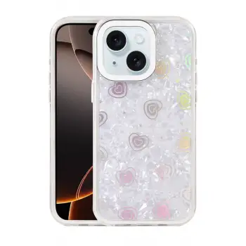 iPhone 14 Lumi Desenli Kapak - Beyaz