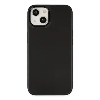 iPhone 14 Plus Kılıf Asya Deri Silikon - Siyah