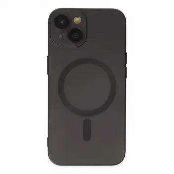 iPhone 14 Plus Kılıf Moshi Lens Magneticsafe Silikon - Siyah