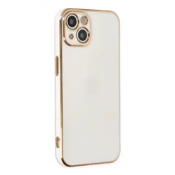 iPhone 14 Plus Kılıf Volet Silikon - Beyaz