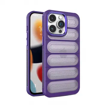 iPhone 14 Pro Kılıf Airmax Silikon Kapak - Derin Mor