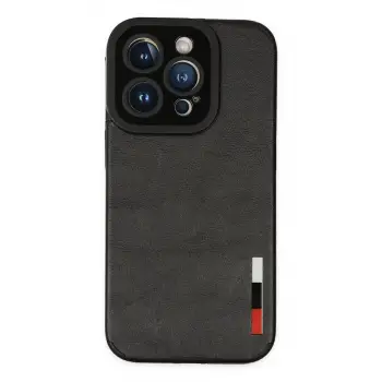 iPhone 14 Pro Kılıf Loop Deri Silikon - Siyah