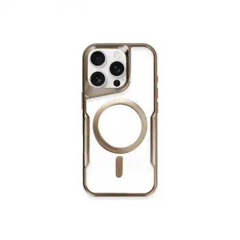 iPhone 14 Pro Max Kılıf Boyi Magsafe Silikon Kapak - Kahverengi