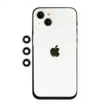 iPhone 14 Shine Kamera Lens - Gümüş