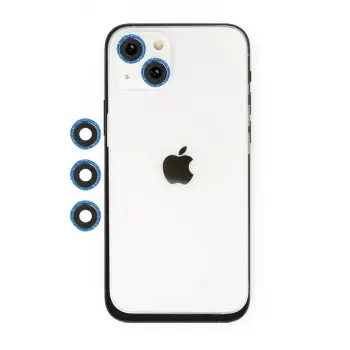 iPhone 14 Shine Kamera Lens - Mavi