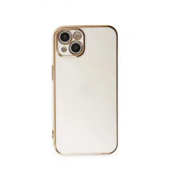 iPhone 15 Kılıf Volet Silikon - Beyaz