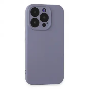 iPhone 15 Pro Kılıf Nano içi Kadife Silikon - Lila