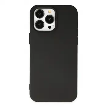 iPhone 15 Pro Kılıf Nano içi Kadife Silikon - Siyah
