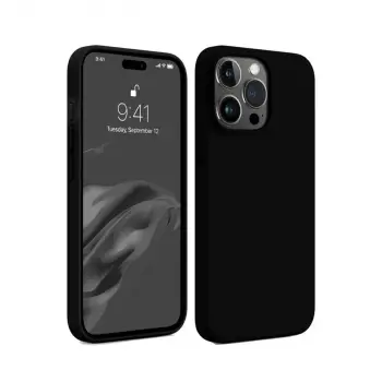 iPhone 15 Pro Max Kılıf First Silikon - Siyah