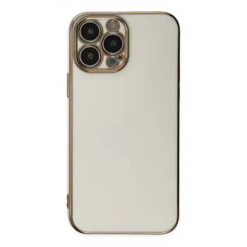 iPhone 15 Pro Max Kılıf Volet Silikon - Beyaz
