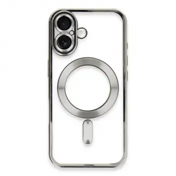 iPhone 16 Plus Kılıf Kross Magneticsafe Kapak - Gümüş
