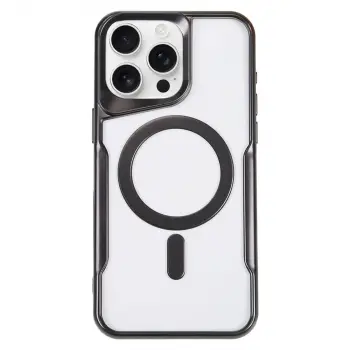 iPhone 16 Pro Max Kılıf Boyi Magsafe Silikon Kapak - Siyah