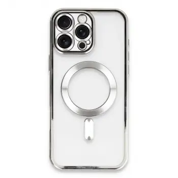 iPhone 16 Pro Max Kılıf Kross Magneticsafe Kapak - Gümüş