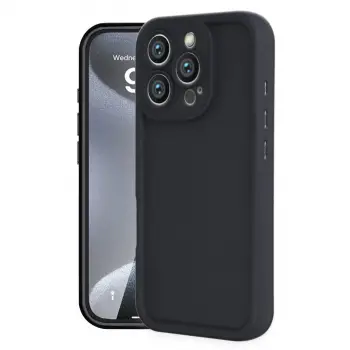 iPhone 16 Pro Max Kılıf Viera Silikon - Siyah