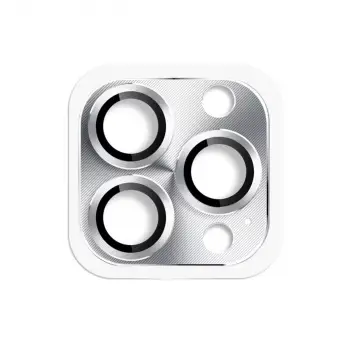 iPhone 16 Pro Max Pers Alüminyum Kamera Lens - Gümüş