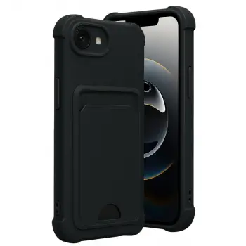 iPhone 16E Kelvin Kartvizitli Silikon - Siyah