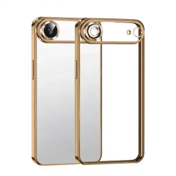 iPhone 17 Air Razer Lensli Silikon - Çöl Titanyum