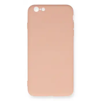 iPhone 6 Plus Kılıf Nano içi Kadife Silikon - Pudra