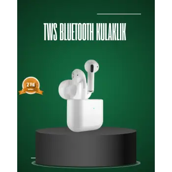 iPhone Pro ve Pro Max Uyumlu TWS Bluetooth Kulaklık Gürültü Engelleyici