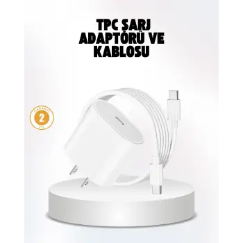 iPhone ve iPad Uyumlu 20W Güvenli USB-C Hızlı Şarj Adaptörü