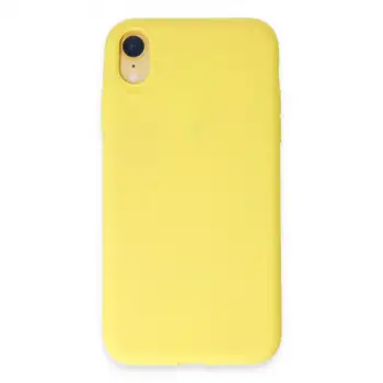 iPhone XR Kılıf First Silikon - Sarı