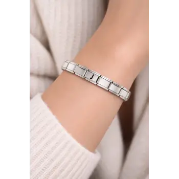 J Harfli Çelik Bileklik – Kişiye Özel Baş Harf Bileklik – Paslanmaz Çelik Zarif Bileklik