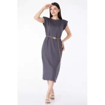 Jile elbise antrasit