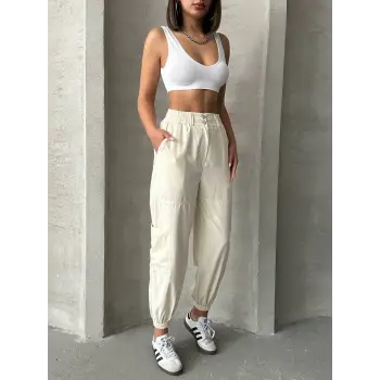 Jogger lastik paça pantolon