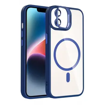 Joko Apple iPhone 11 Remim Lensli Magsafe Standlı Kapak - Lacivert