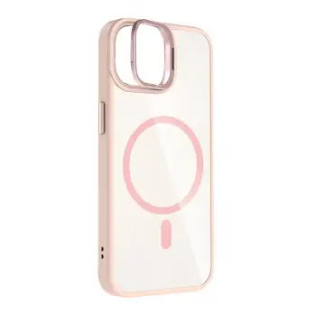 Joko Apple iPhone 11 Remim Lensli Magsafe Standlı Kapak - Pembe