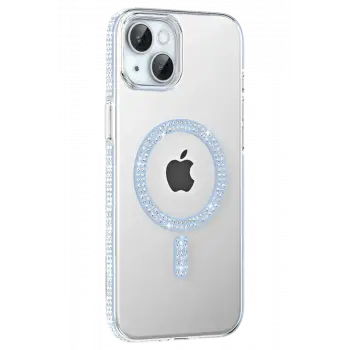 Joko Apple iPhone 14 Move Taşlı Magsafe Kapak - Mavi