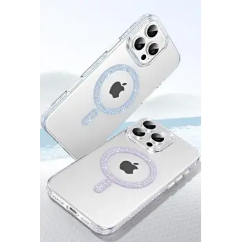 Joko Apple iPhone 14 Move Taşlı Magsafe Kapak - Natural Grey