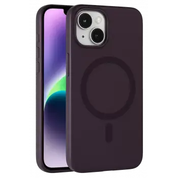 Joko Apple iPhone 14 Tuna PC Slim Magsafe Kapak - Derin Mor